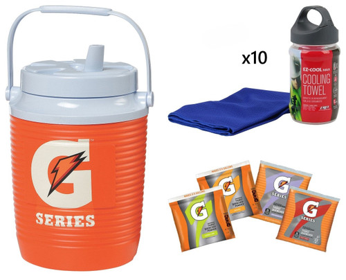 Hydration Station & Cooling Towel Kit (1 Gal) – Summer Heat Stress Kit