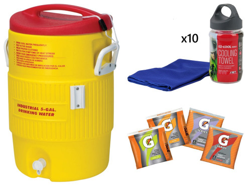 Hydration Station & Cooling Towel Kit (5 Gal) – Summer Heat Stress Kit
