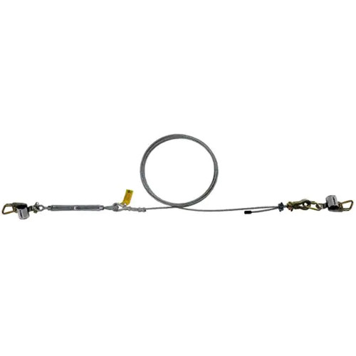 DBI SALA 7403090 Permanent Galvanized Cable Multi-Span Horizontal Lifeline Cable Assembly (90 ft)