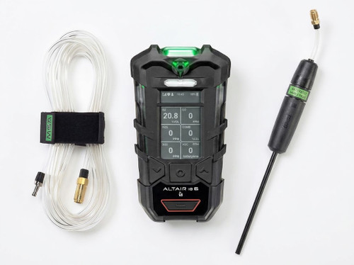 MSA ALTAIR io 6 Portable Multigas Detector with probe and 10FT sample line (LEL, CO, H2S, O2, SO2)