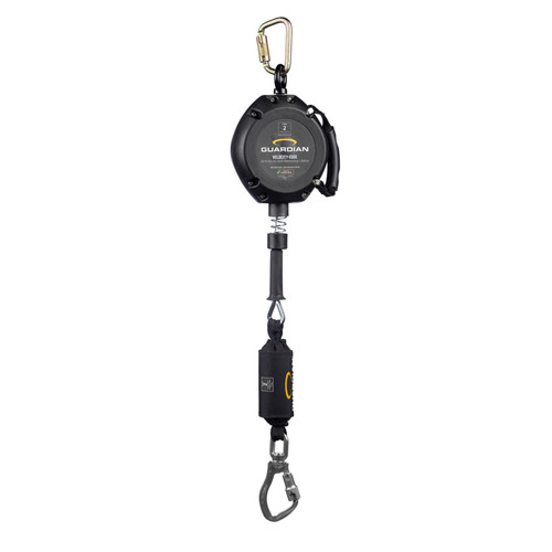 Guardian 4200110 Velocity-Edge Class 2 Self Retracting Lifeline with Aluminum Swivel Carabiner (30 ft)