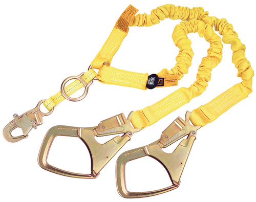 3M EZ-Stop Lanyard 6 ft. (1.8m) Double-leg, Snap Hook, Zinc Plated Steel