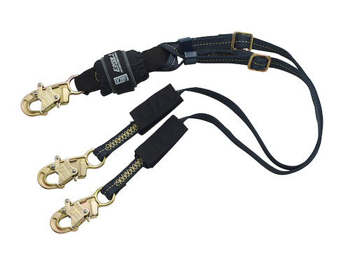 DBI SALA 1246320 Adjustable 100% Tie-Off Shock Absorbing Lanyard 6'