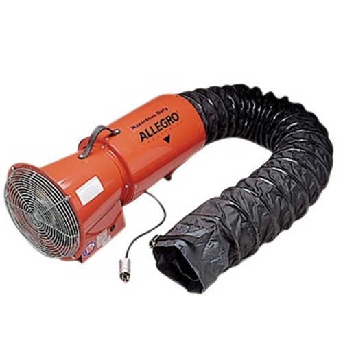 Allegro 9514-06 AC Axial Explosion Proof Blower 8' with 25' Ducting