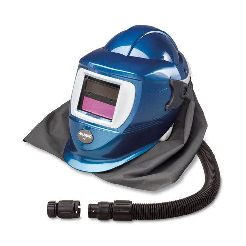 Allegro 9904-DW Deluxe Supplied Air Shield and Welding Helmet (Blue)