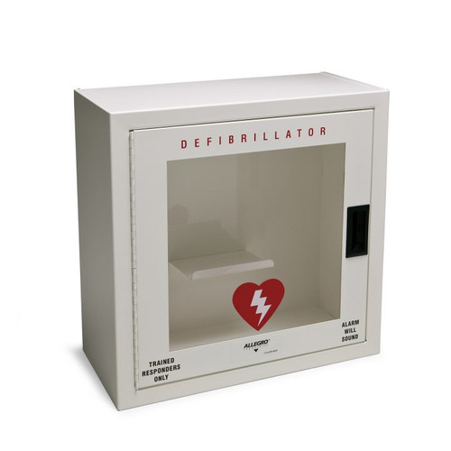 Allegro 4210-01 Small Metal Defibrillator Wall Case with Alarm