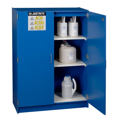 Justrite 24150 Wood Laminate Corrosives Safety Cabinet