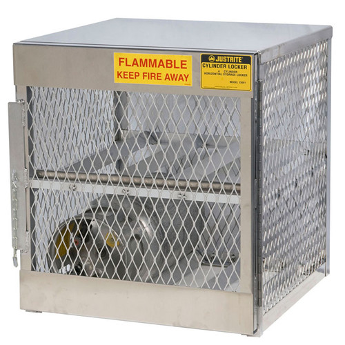 Justrite 23001 Cylinder locker for safe storage 4 Units