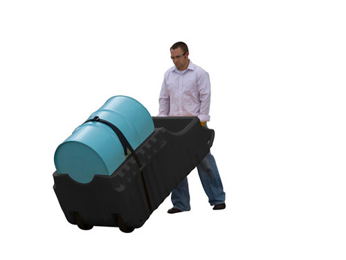 Justrite 28664 Spill Containment Drum Outdoor Caddy