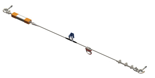 Miller X00210 Horizontal Life Line Kit Pass Through Fall Protection