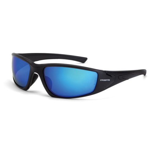 Radians 23226 RPG Polarized HD Blue Mirror Lens Matte Black Frame (Each)