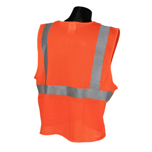 Radians SV2OM Economy Class 2 Safety Mesh Orange Vest - Industrial ...