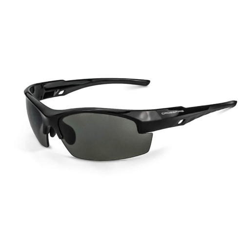 Radians 4061 Crucible Shiny Blk - Safety Glasses whit Smoke Lens (Each)