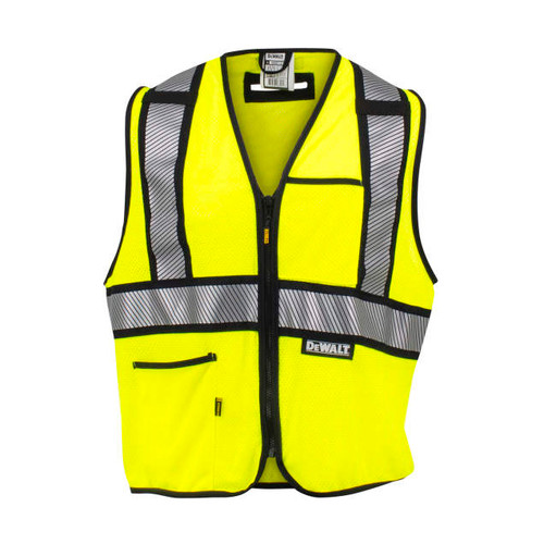 DeWalt DSV521 Class 2 Heavy Duty Surveyor Lime Safety Vest