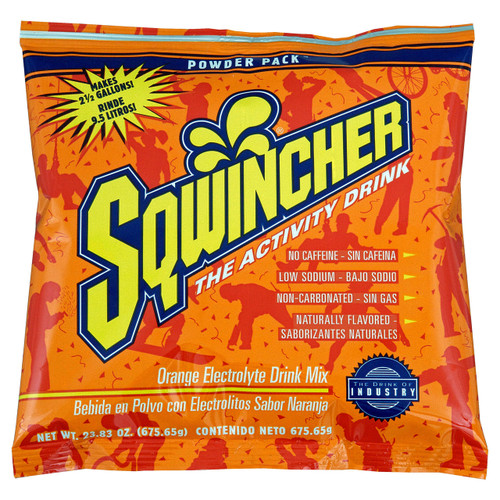 Sqwincher 016041-OR Orange 23.83 oz. Powder Pack Dry Mix (32/Case)