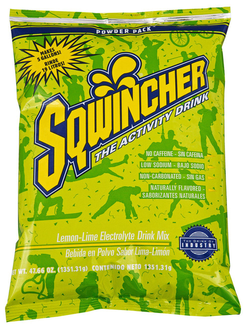 Sqwincher 016043-LL Lemon Lime 23.83 oz Powder Pack Dry Mix (32/Case)