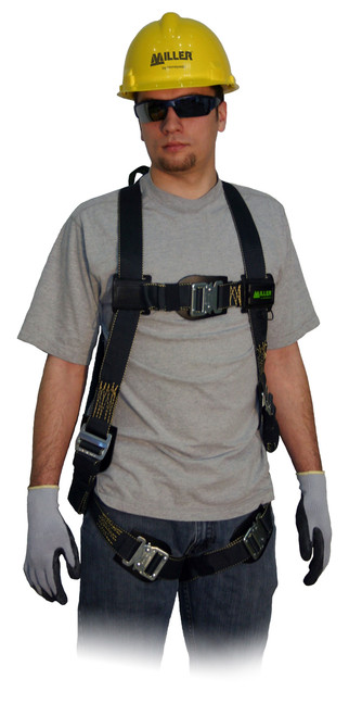 Miller 850KQC/BK Heavy Duty Harness with Quick Connect leg Strap