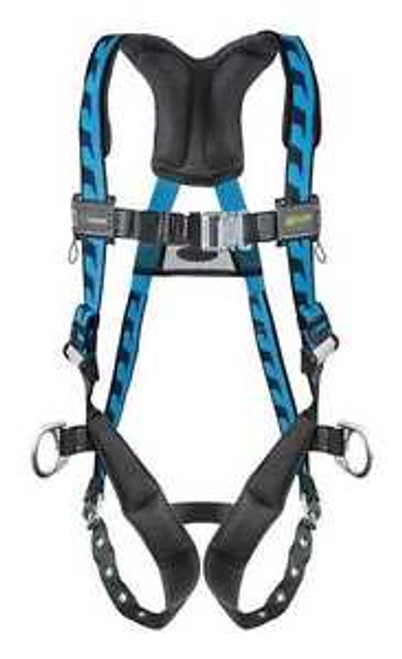 Miller Harness with Side D-rings and Tongue Buckles Blue