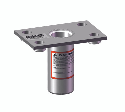 Miller DH-20ZP/ Flush Floor Mount Sleeve Zinc Plated
