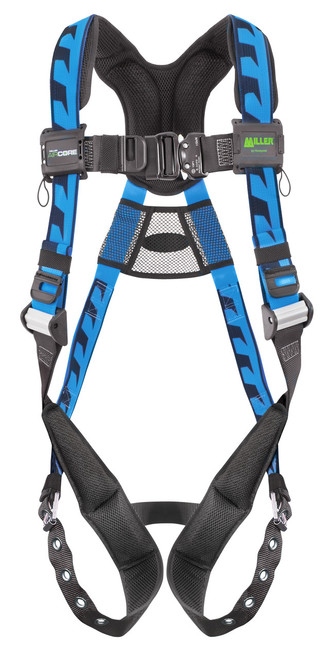 Miller ACA-TB Blue Harness with Back D-ring and Aluminum Hardware