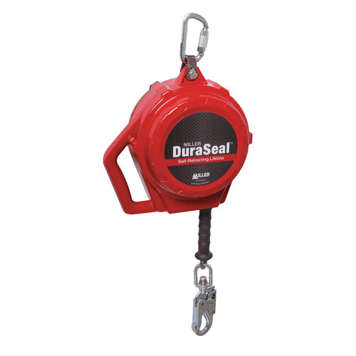 Miller SSRL50S1 DuraSeal Stainless Steel Sealed SRL with Tagline and 2 Carabiners (50 ft.)