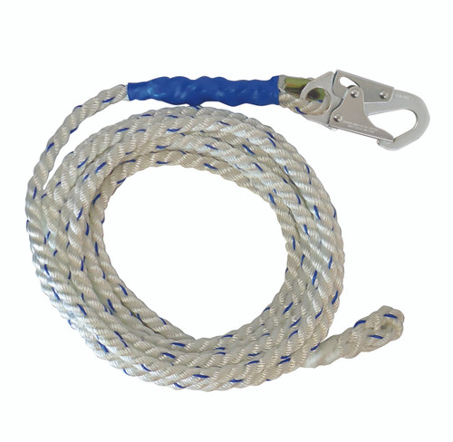 FallTech 8125 25' Vertical Lifeline with Snap Hook End