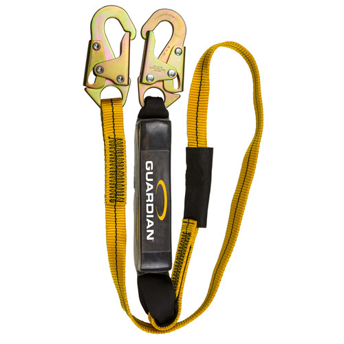 Guardian 01220 External Shock Lanyard Sigle Leg Steel Snap Hook 6'