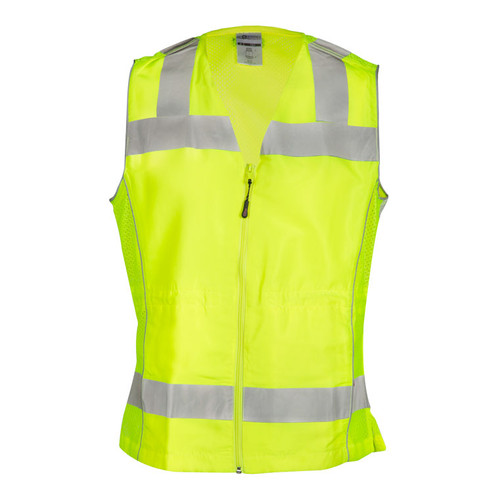 ML Kishigo 1521 Class 2 Lime Ladies Fitted Vest