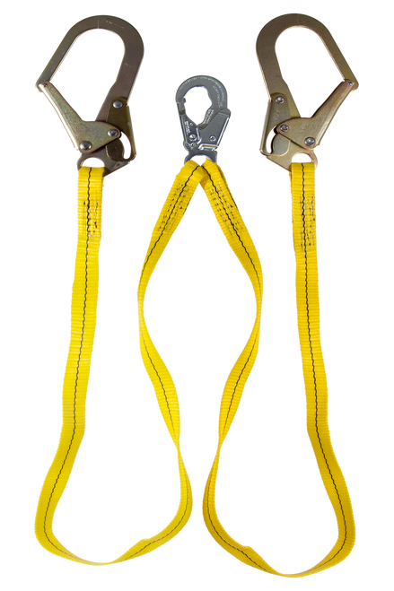 Guardian 01271 Non Shock Absorbing Double Leg  Lanyard Rebar Hook 6'