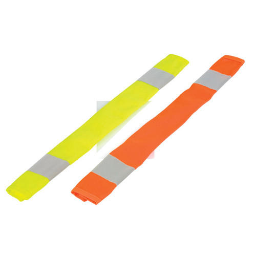 ML Kishigo 3901-6 Lime Dual Stripe Seat Belt Covers (6 per Pack)