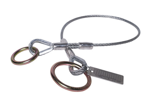 Guardian 10412 Cable Choker Anchor 2 1/2'' and 3'' O ring Ends