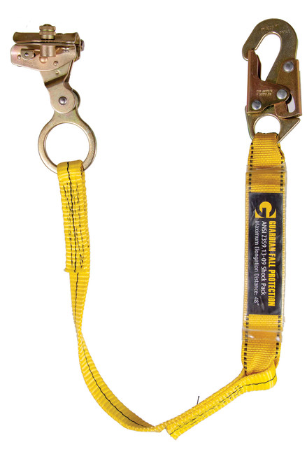 Guardian 01503 Rope Grab with Attached  3' Shock Absorbing Lanyard