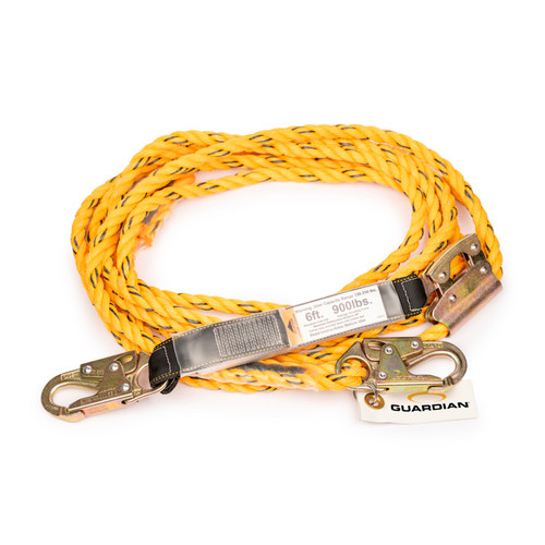 Guardian 01315 Poly Steel Rope Vertical Lifeline Assembly (30 ft)