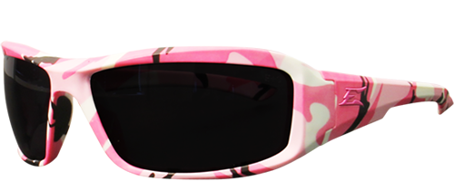 Edge Eyewear TXB216-H1 Pink Brazeau Huntress Polarized Smoke Lens