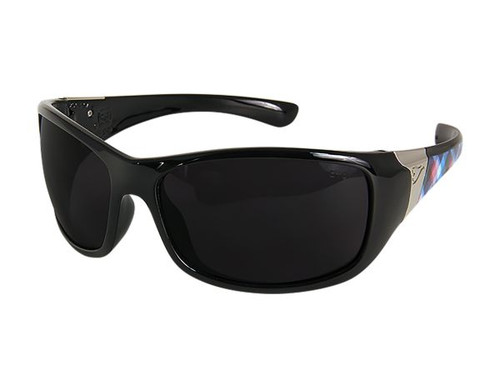 Edge Eyewear YC116-A3 Black Civetta Aurora Non Polarized Smoke Lens (Each)