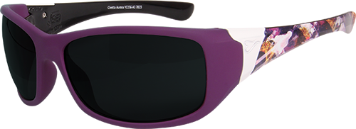 Edge Eyewear YC156-A3 Purple Civetta Aurora Non Polarized Smoke Lens (Each)