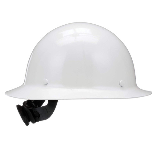 MSA Skullgard White Full Brim Hard Hat with Fas-Trac