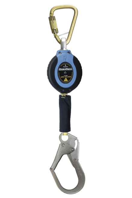 Falltech 82911SC3 Retractable with Steel Carabiner and Rebar Hook 11'