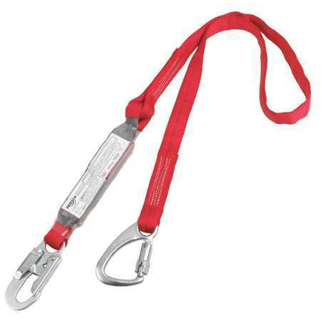 Protecta 1340040 Pack Tie-Back Tie-Off Shock Absorbing Lanyard 6'