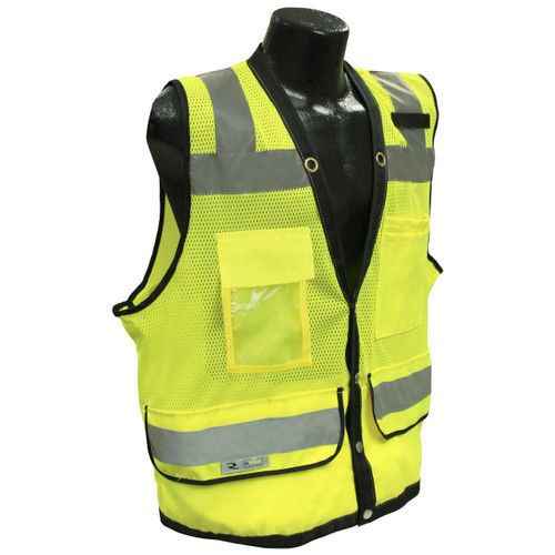 Radians SV59Z-2ZGD Class 2 Green Surveyors Safety Vest with Zipper