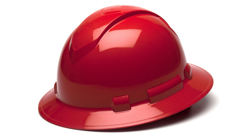 Pyramex HP54120 Red Full Brim Style 4-Point Standard Ratchet