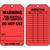 Accuform TRS322CTP Scaffold Status Safety Tag: Warning- Do Not Use
