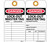 NMC RPT111G Danger Lock-Out Accident Tag with Grommet (25/Pack)