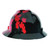 MSA 10082235 V-Gard Helmet Black with Red Maple Leaf