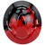 MSA V-Gard Helmet Black with Red Maple Leaf - 10082235