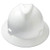 MSA V-Gard White Full Brim Hard Hat with Fas-Trac Ratchet Suspension