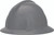MSA 454713 Topgard Slotted Full Gray Brim Hard Hat 1 Touch Susp