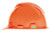 MSA V-Gard Slotted Cap Hi-Viz Orange With Fas-Trac III Suspension