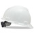 MSA V-Gard Cap Style White Hard Hat with Fas-Trac Suspension