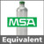 MSA 711068 Nitrogen Dioxide Calibration Gas - 10 ppm (NO2) size: 34LBs